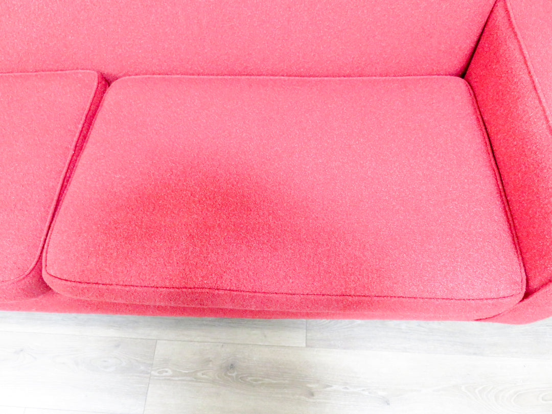 Red Mid-Century Sofa