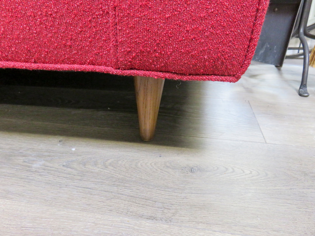 Red Mid-Century Sofa