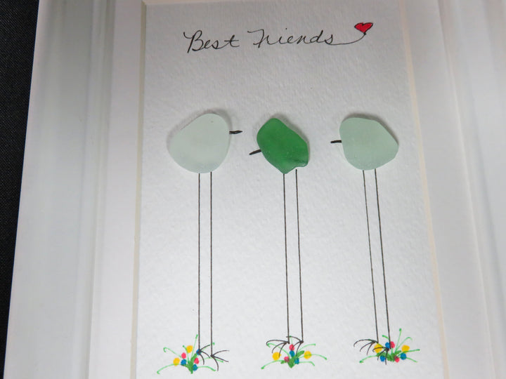 Sea Glass Best Friends Art