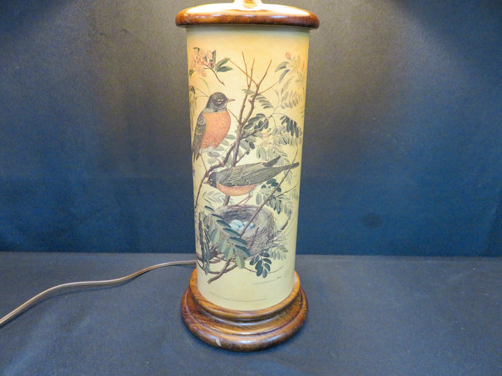 Vintage Robins and Nest Table Lamp