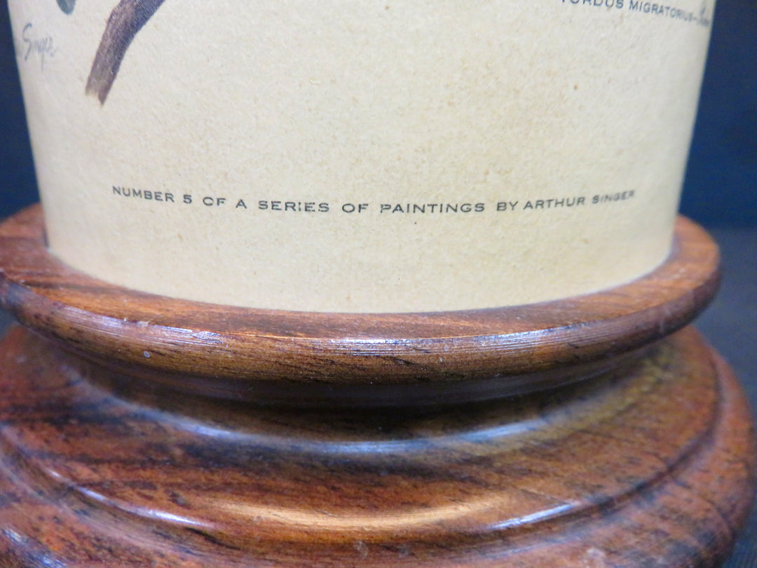 Vintage Robins and Nest Table Lamp