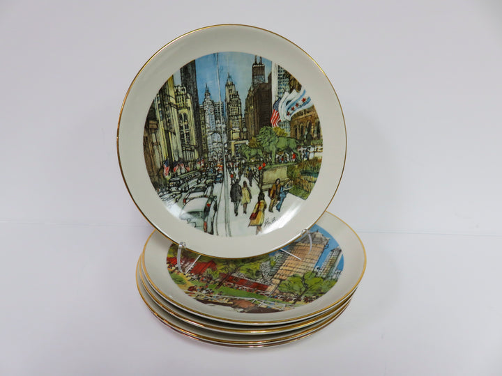 Mark McMahon Chicago Scenes Plates
