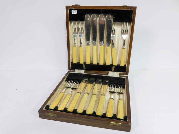 Antique Fish Knife and Fork Set