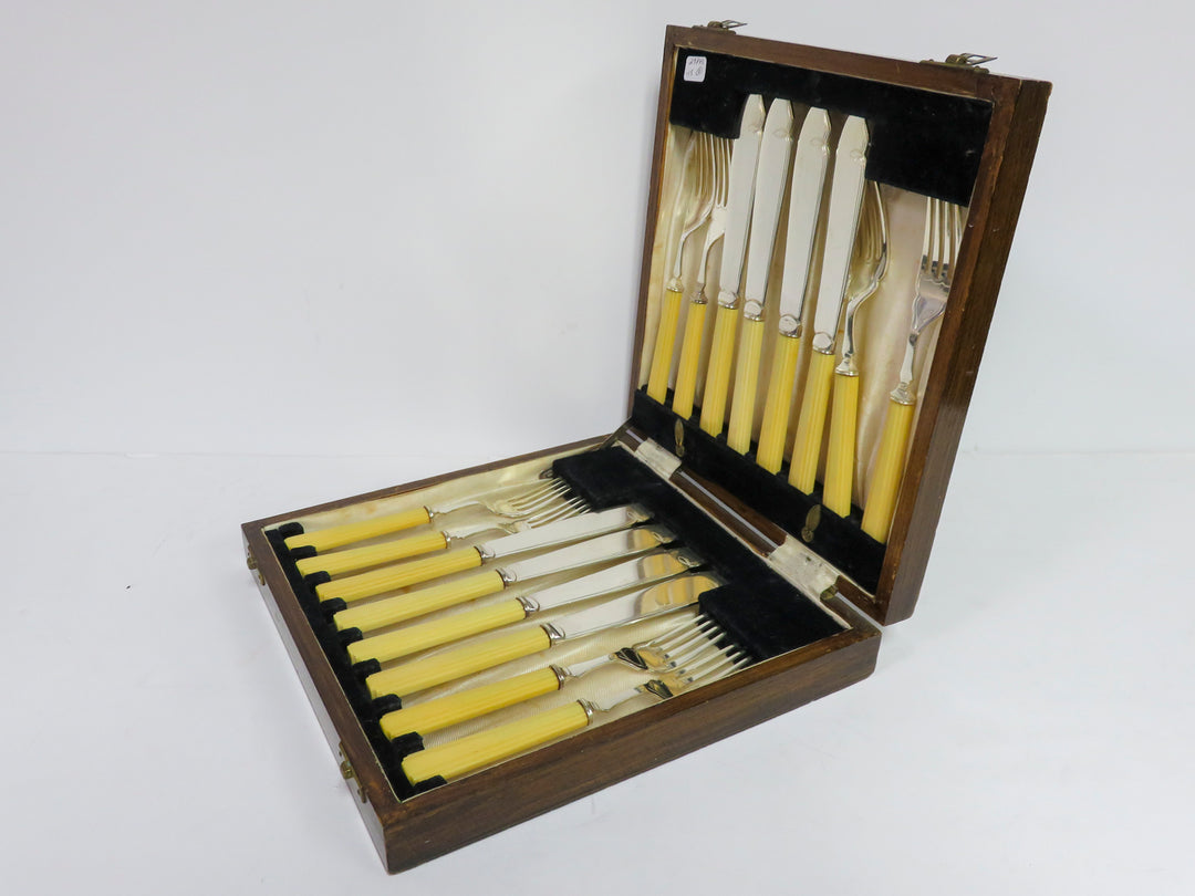 Antique Fish Knife and Fork Set