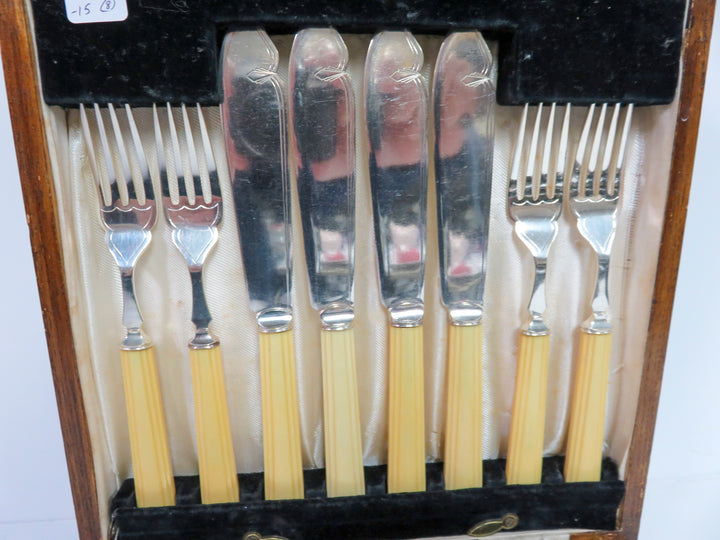 Antique Fish Knife and Fork Set