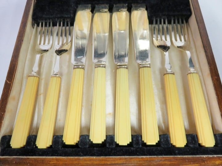 Antique Fish Knife and Fork Set