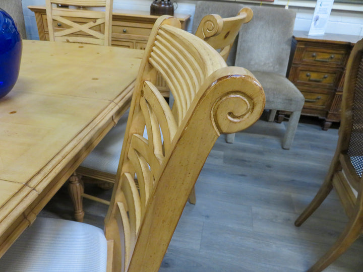 Pine Dining Table & Six Chairs