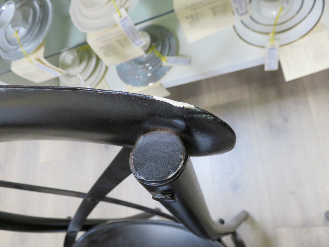 Four Black Metal Chairs