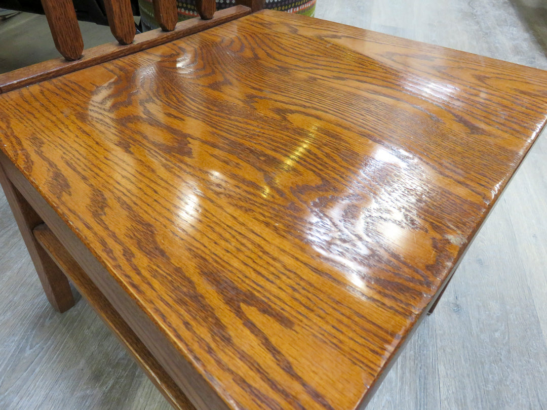 Mission Style Oak Dining Table & Chairs