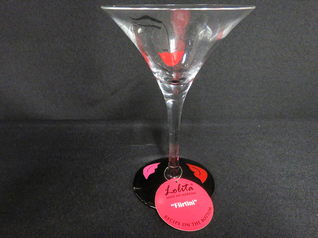 Lolita Hand Painted Martini Glasses