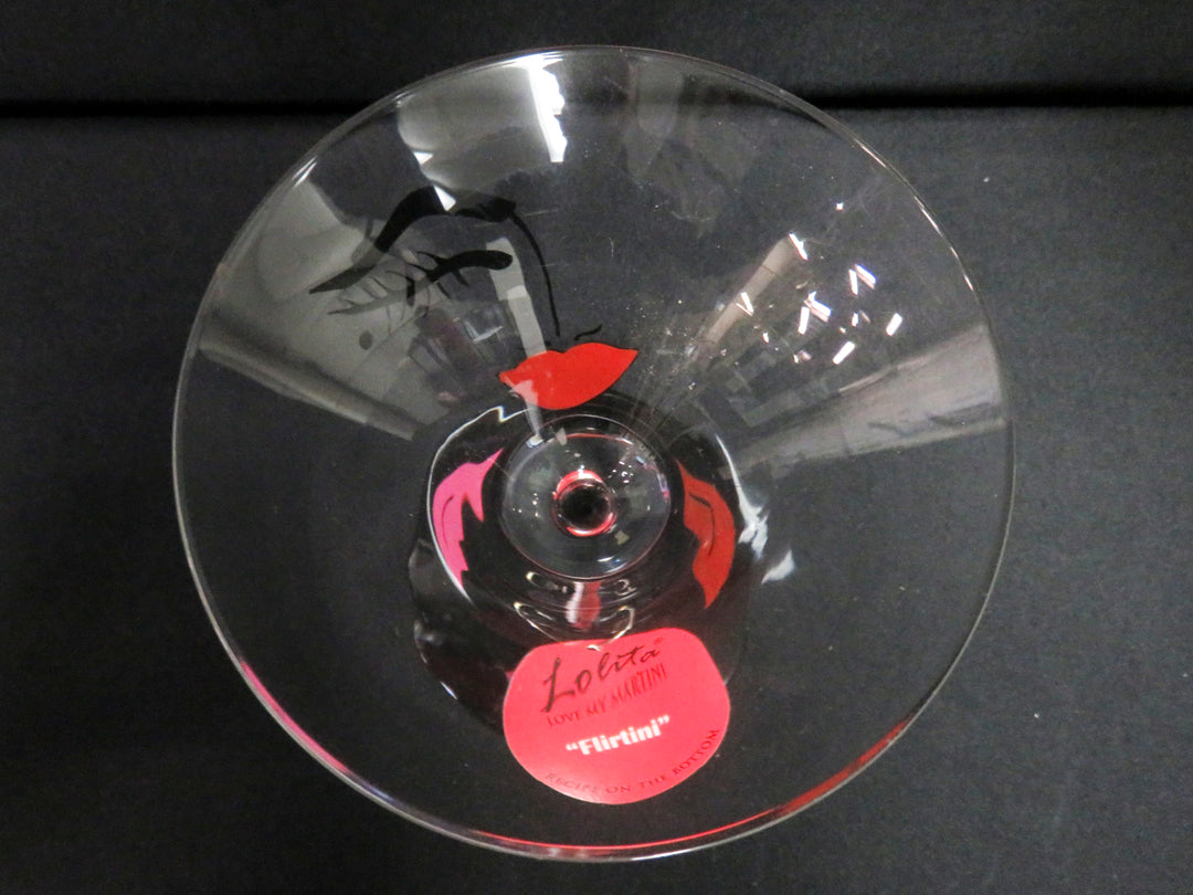 Lolita Hand Painted Martini Glasses