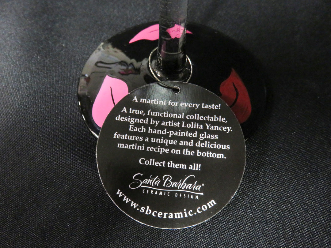 Lolita Hand Painted Martini Glasses