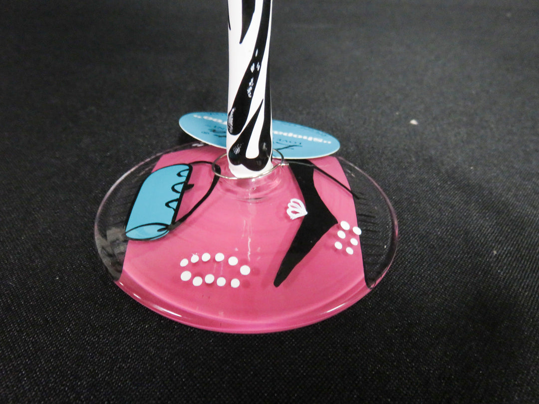 Lolita Hand Painted Martini Glasses