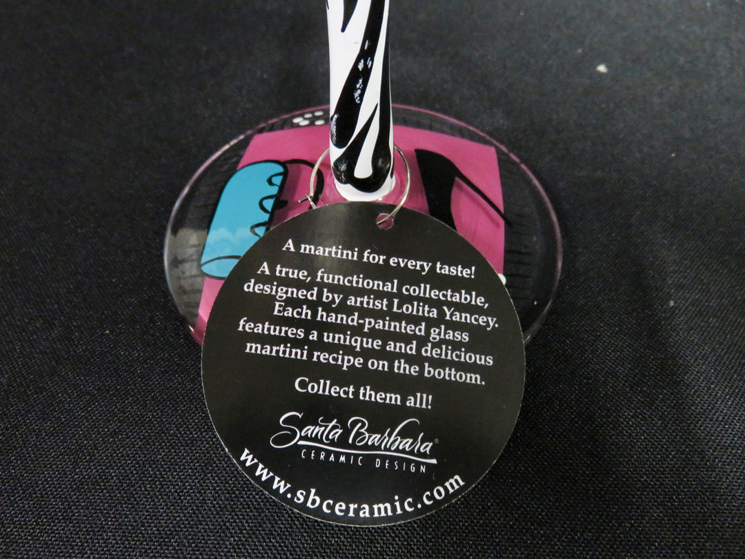 Lolita Hand Painted Martini Glasses