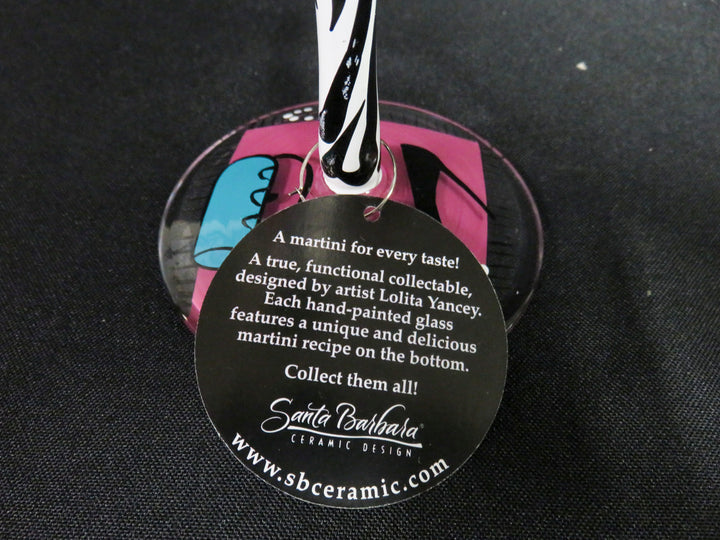 Lolita Hand Painted Martini Glasses