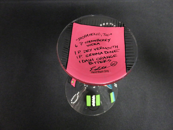 Lolita Hand Painted Martini Glasses