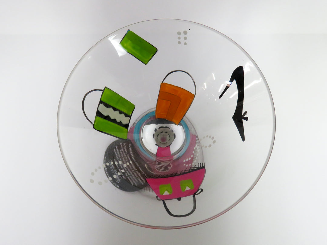 Lolita Hand Painted Martini Glasses