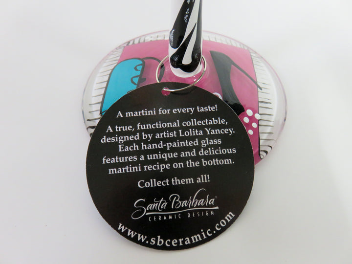 Lolita Hand Painted Martini Glasses