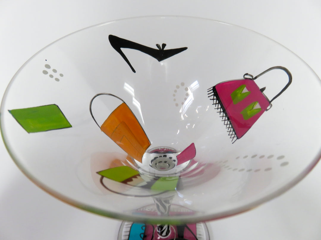 Lolita Hand Painted Martini Glasses