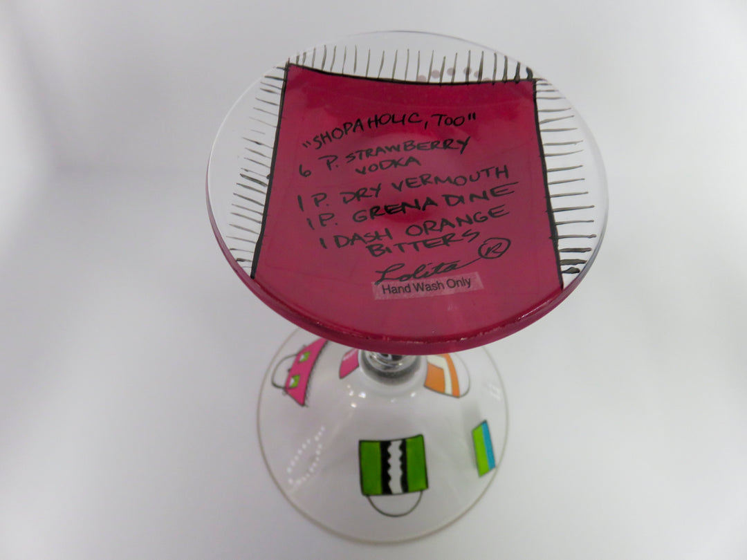 Lolita Hand Painted Martini Glasses