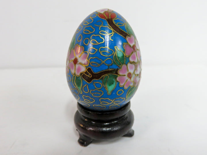Cloisonne Eggs on Stands