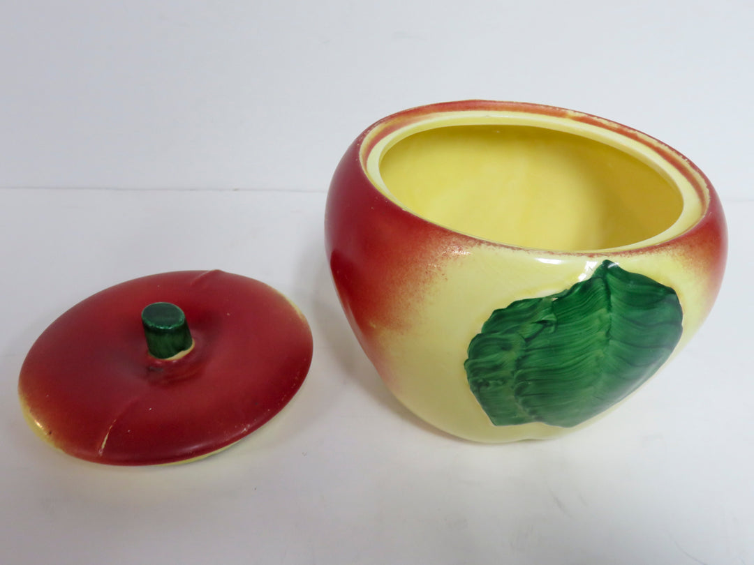 Blushing Apple Pottery Canister