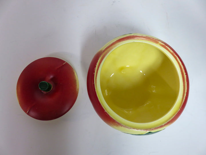 Blushing Apple Pottery Canister