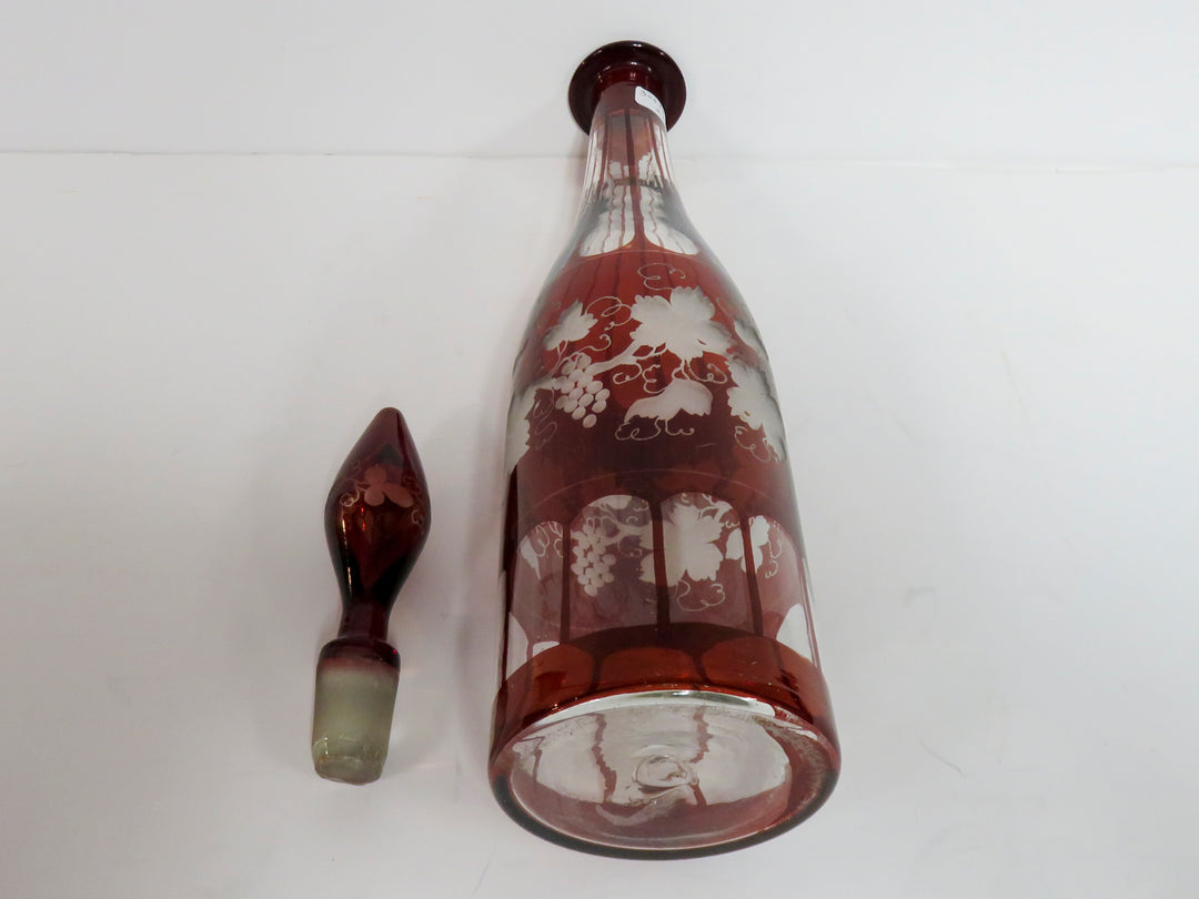 Ruby Red Decanter