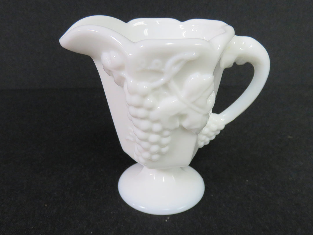Milk Glass Cream & Sugar Set