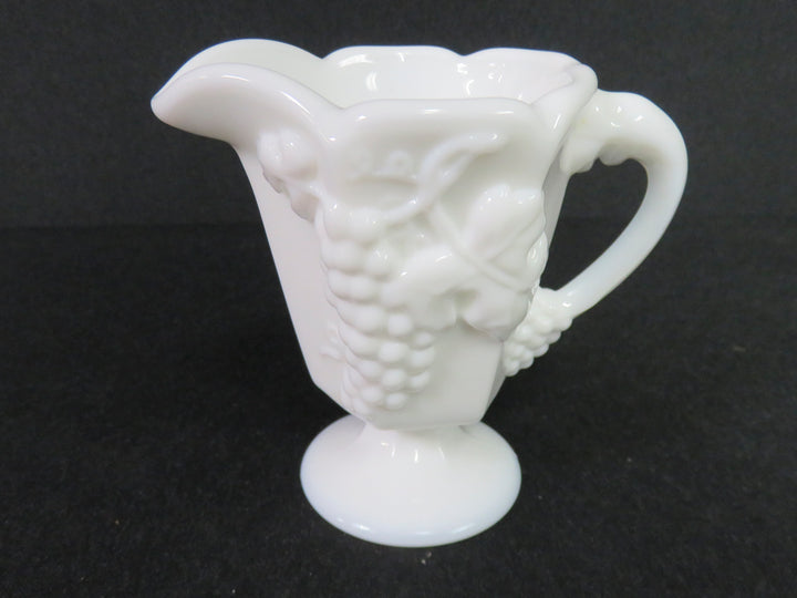Milk Glass Cream & Sugar Set
