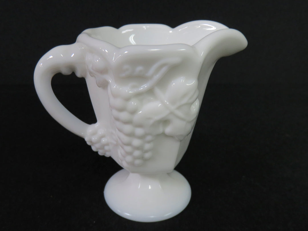 Milk Glass Cream & Sugar Set