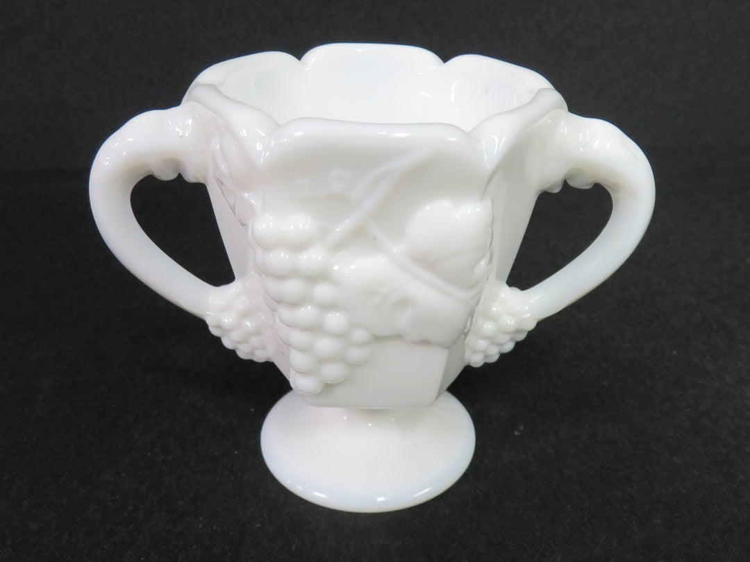 Milk Glass Cream & Sugar Set