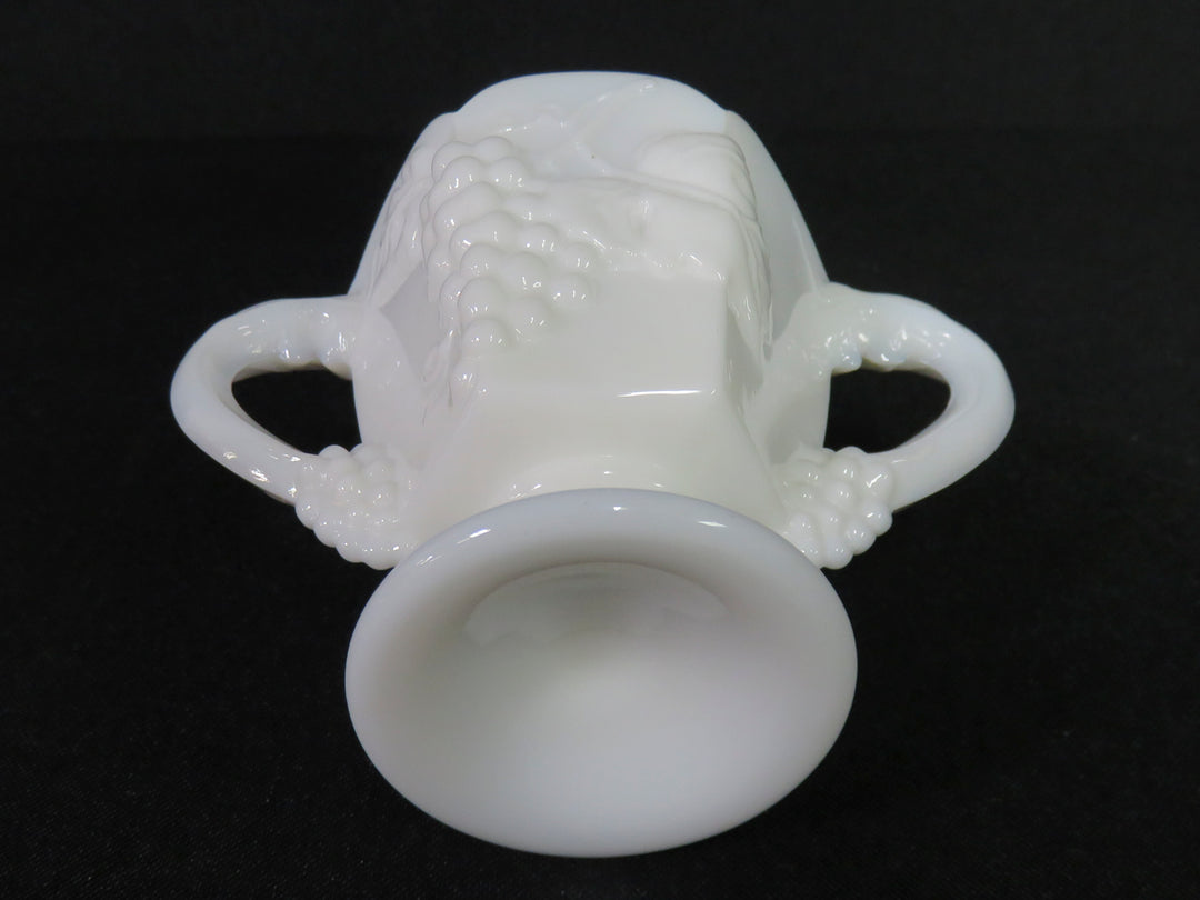 Milk Glass Cream & Sugar Set