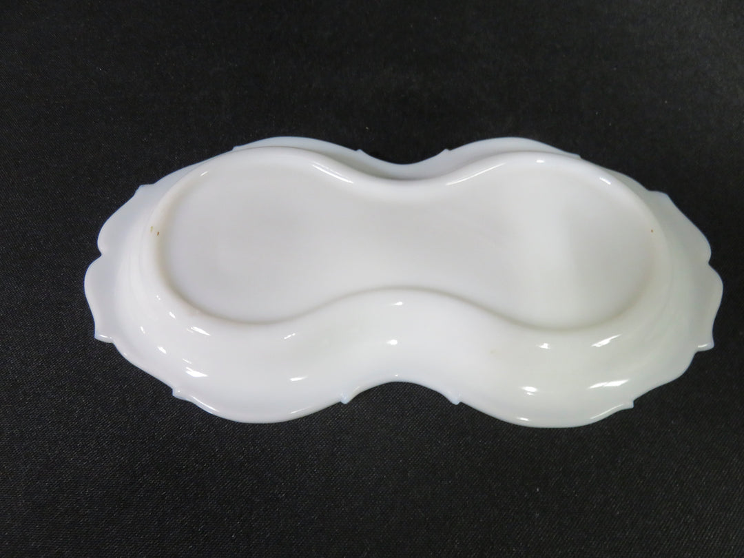 Milk Glass Cream & Sugar Set
