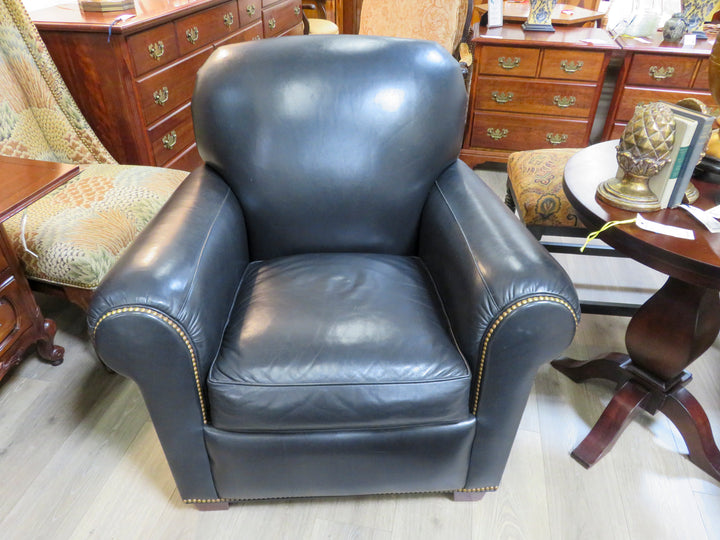 Hancock & Moore Chair & Ottoman