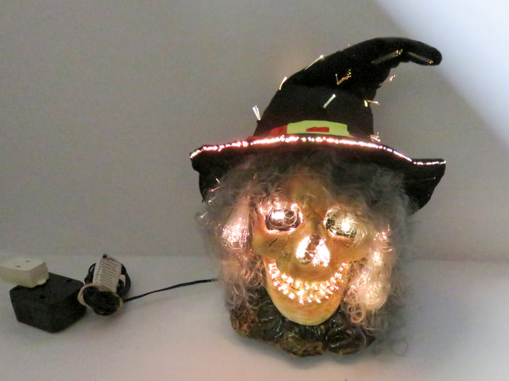 Lighted Witch Head