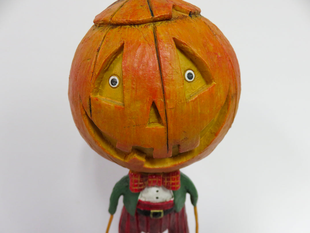 Lori Mitchell Pumpkin Head Figurine