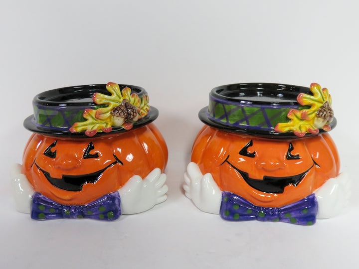 Fitz & Floyd Pillar Candle Holders