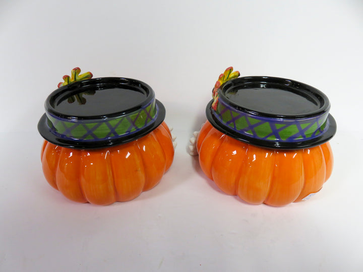 Fitz & Floyd Pillar Candle Holders