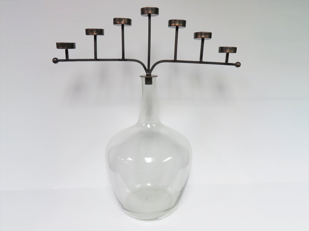 Candelabra with Glass Base