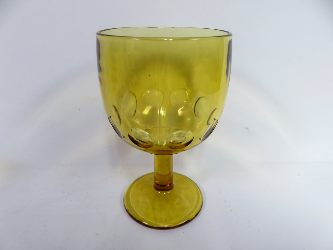Amber Glass Goblets