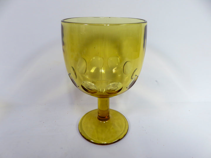 Amber Glass Goblets