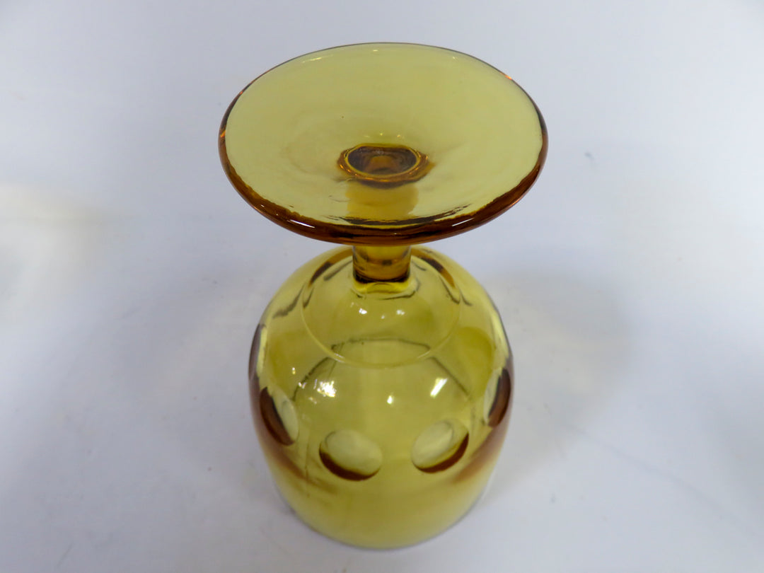 Amber Glass Goblets
