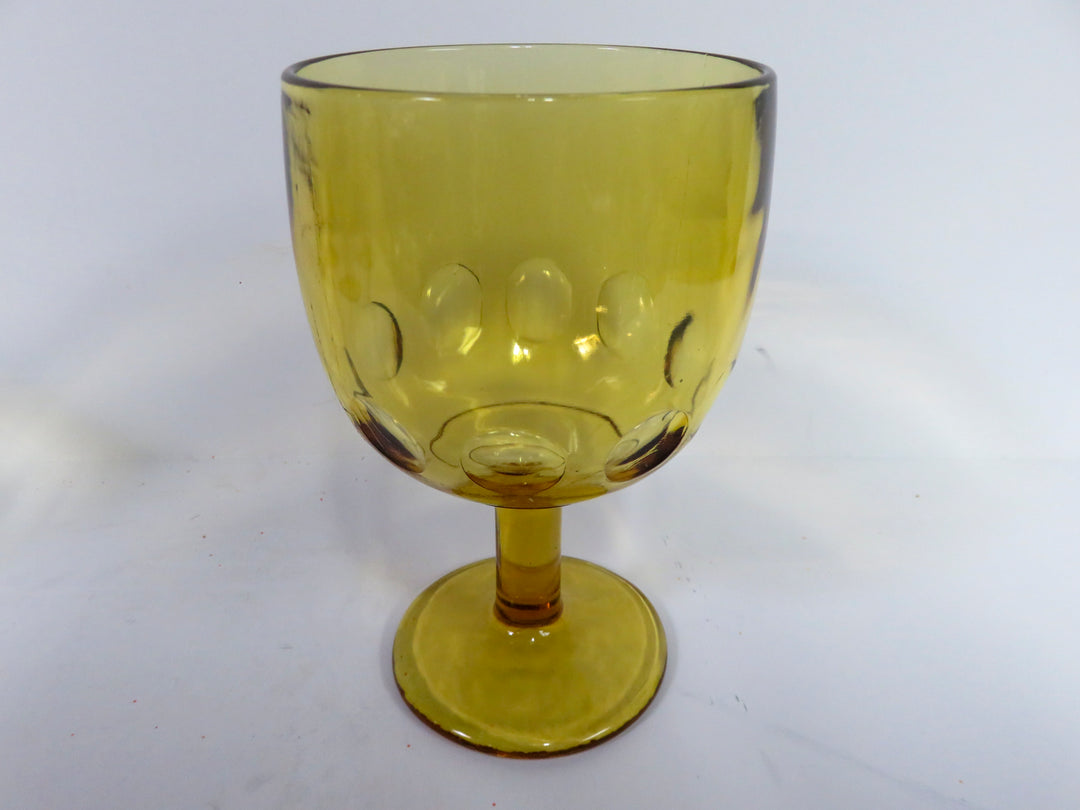 Amber Glass Goblets