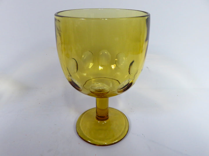 Amber Glass Goblets