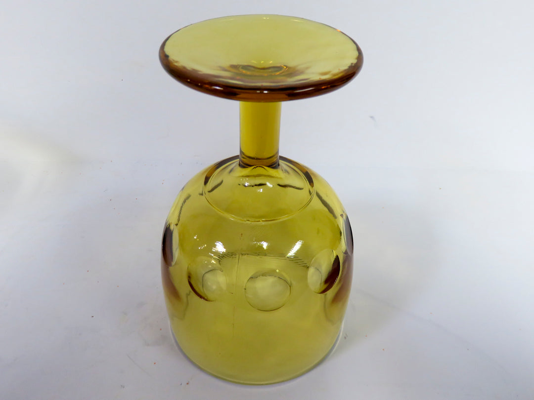 Amber Glass Goblets