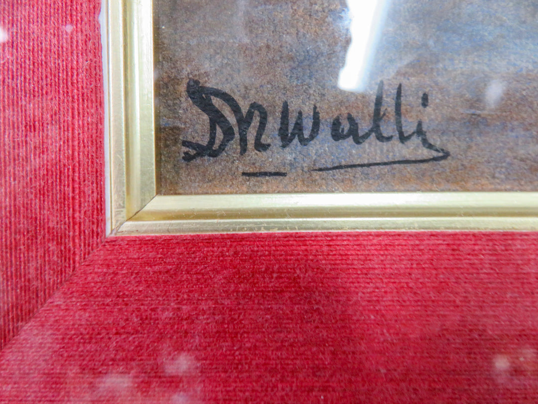 D.N. Walli Signed Indian Market Scene